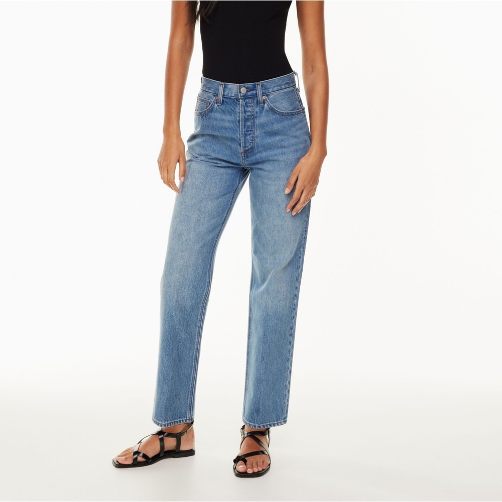 Aritzia Denim Forum The Joni High Rise Loose 26L Size 28 Short